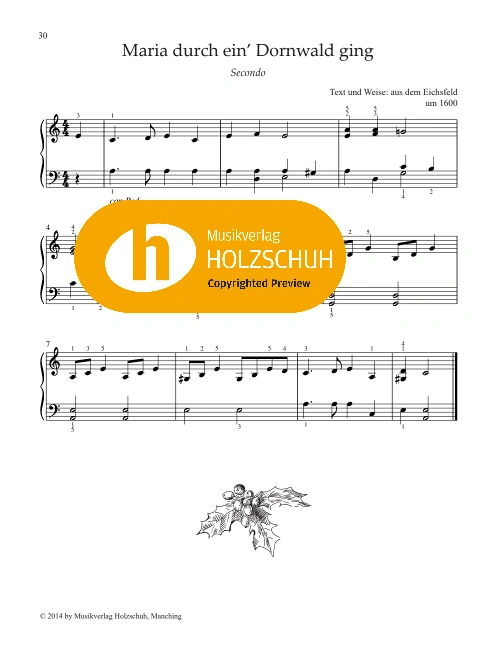 Maria durch ein Dornwald ging